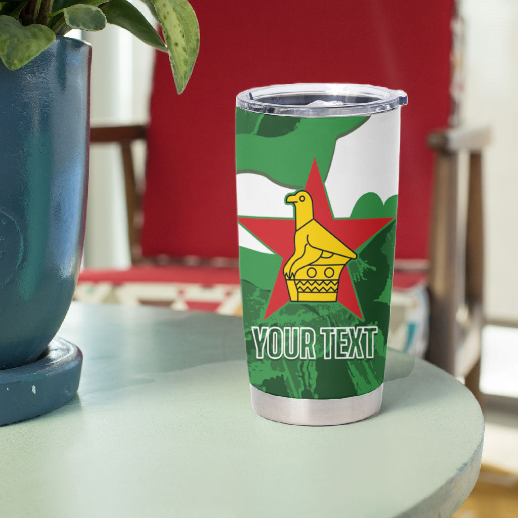 Custom Zimbabwe Rugby 2026 Tumbler Cup Go Sables Sporty Grunge Style