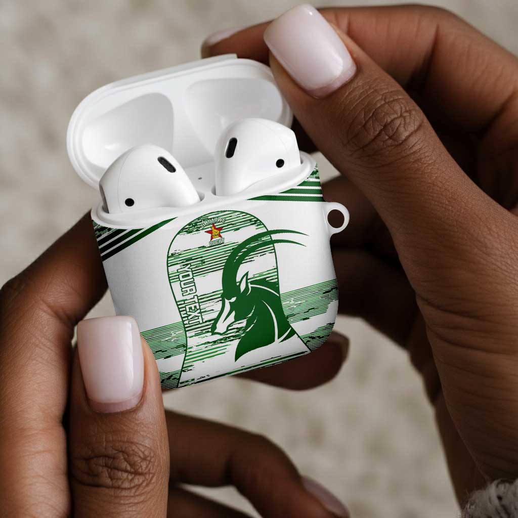 Zimbabwe Rugby Custom AirPods Case Come On Sables White Version