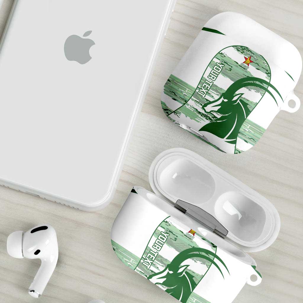 Zimbabwe Rugby Custom AirPods Case Come On Sables White Version