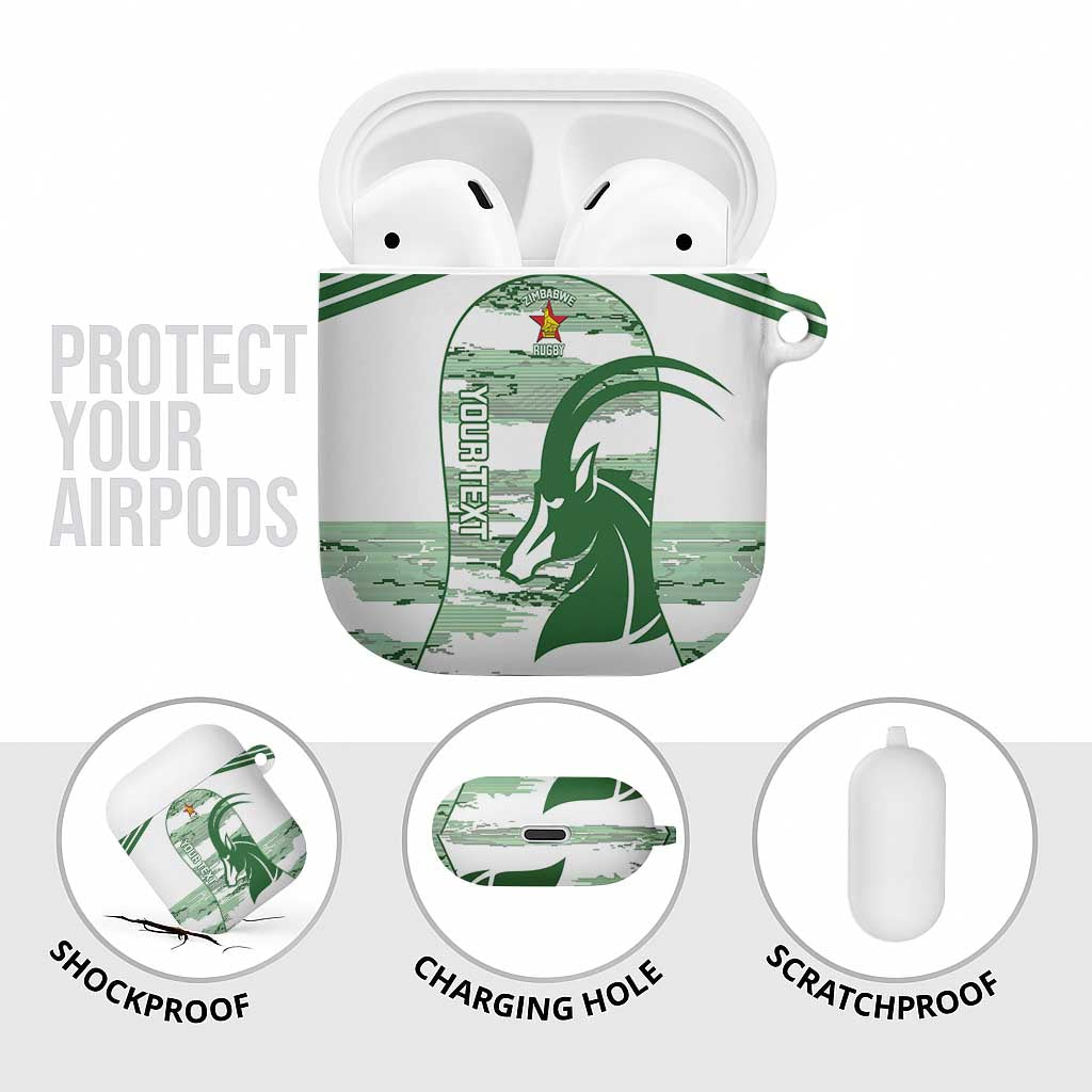 Zimbabwe Rugby Custom AirPods Case Come On Sables White Version