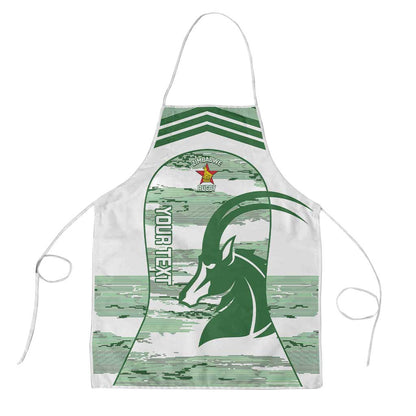 Zimbabwe Rugby Custom Apron Come On Sables White Version