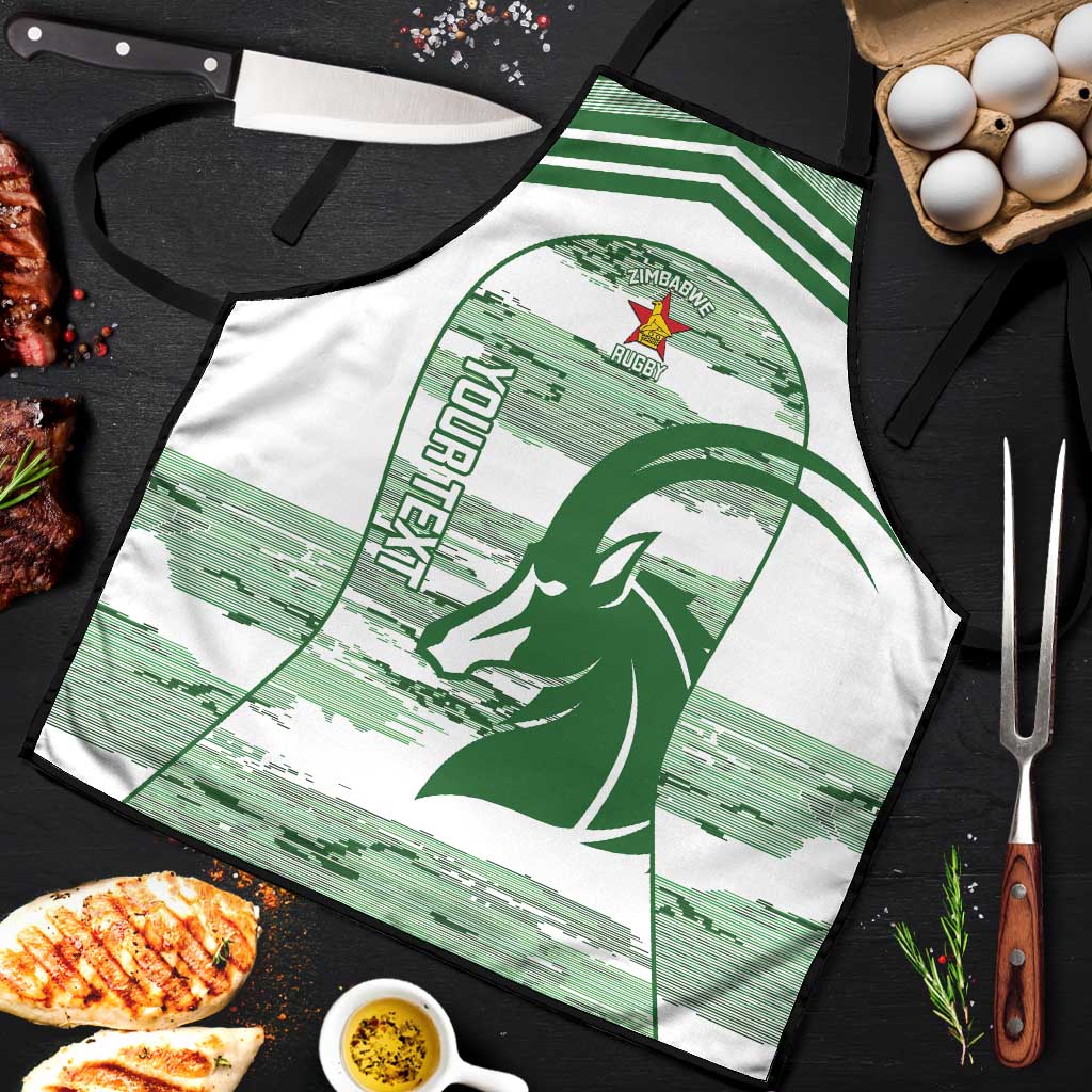 Zimbabwe Rugby Custom Apron Come On Sables White Version