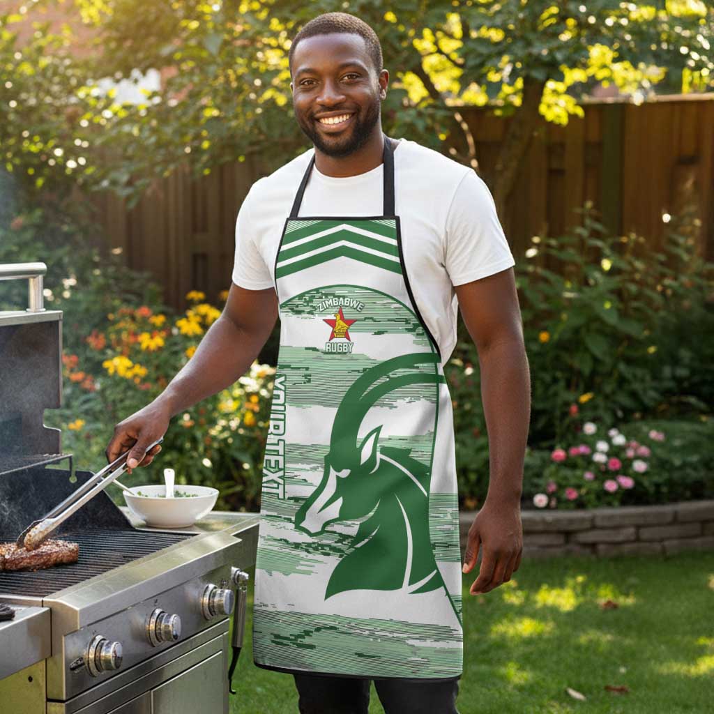 Zimbabwe Rugby Custom Apron Come On Sables White Version