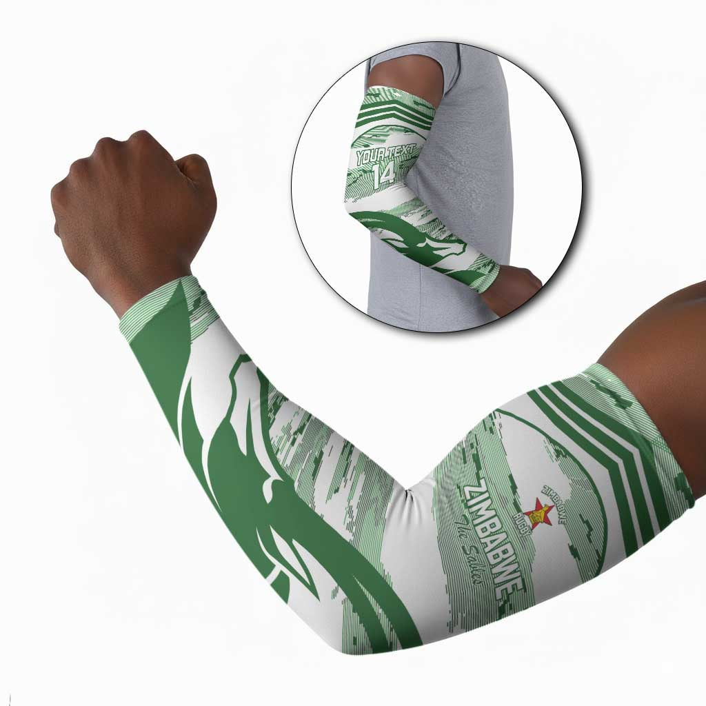 Zimbabwe Rugby Custom Arm Sleeves Come On Sables White Version