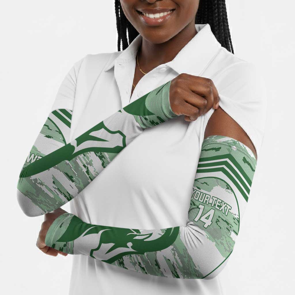 Zimbabwe Rugby Custom Arm Sleeves Come On Sables White Version