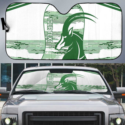 Zimbabwe Rugby Custom Auto Sun Shade Come On Sables White Version