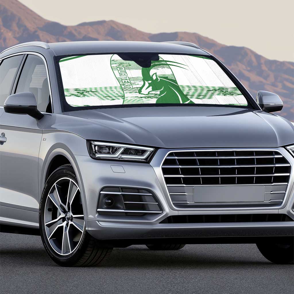 Zimbabwe Rugby Custom Auto Sun Shade Come On Sables White Version