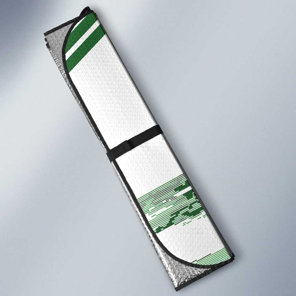 Zimbabwe Rugby Custom Auto Sun Shade Come On Sables White Version