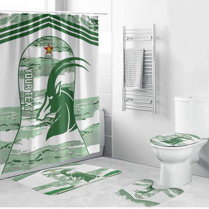 Zimbabwe Rugby Custom Bathroom Set Come On Sables White Version