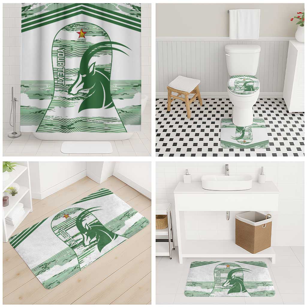 Zimbabwe Rugby Custom Bathroom Set Come On Sables White Version