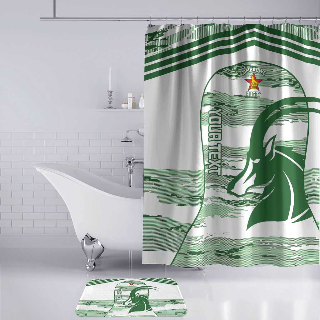 Zimbabwe Rugby Custom Bathroom Set Come On Sables White Version