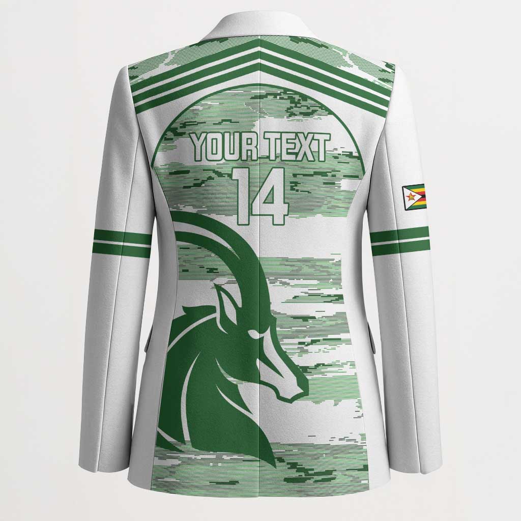 Zimbabwe Rugby Custom Blazer Come On Sables White Version