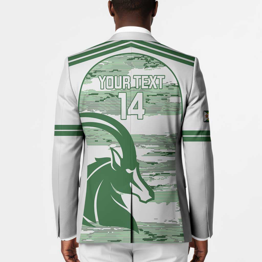 Zimbabwe Rugby Custom Blazer Come On Sables White Version