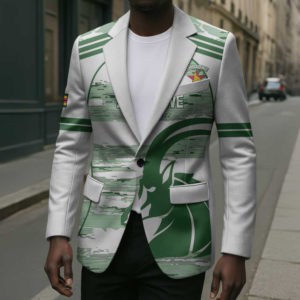 Zimbabwe Rugby Custom Blazer Come On Sables White Version