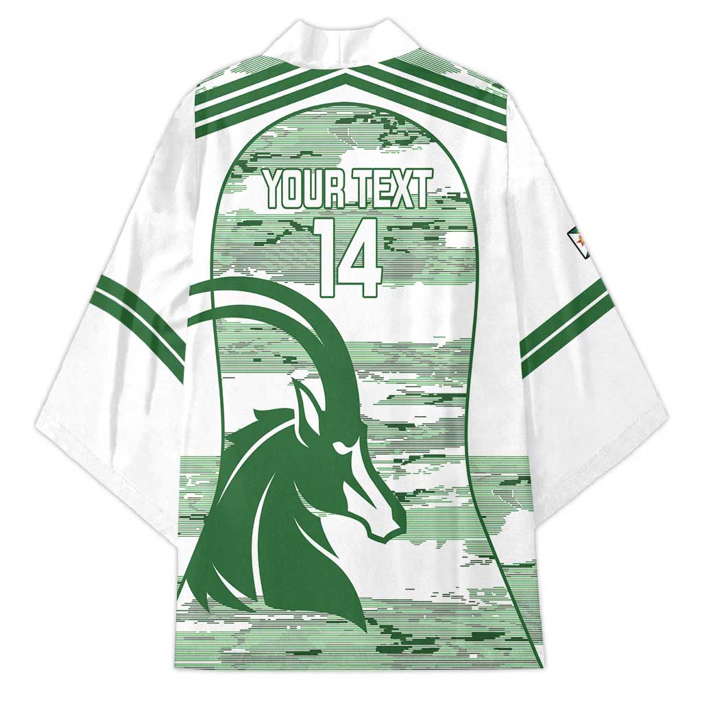 Zimbabwe Rugby Custom Kimono Come On Sables White Version