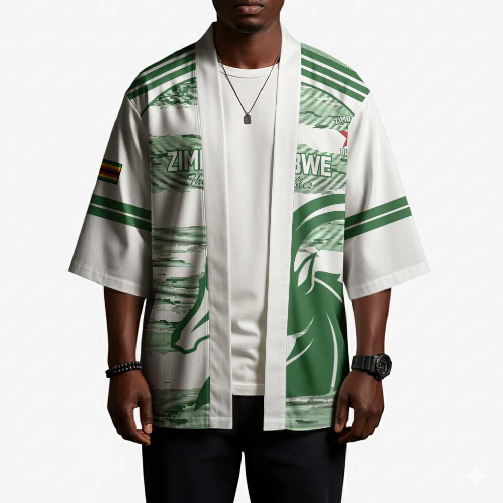 Zimbabwe Rugby Custom Kimono Come On Sables White Version