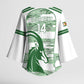 Zimbabwe Rugby Custom Kimono Sleeve Blouse Come On Sables White Version