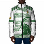 Zimbabwe Rugby Custom Padded Jacket Come On Sables White Version