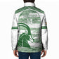 Zimbabwe Rugby Custom Padded Jacket Come On Sables White Version