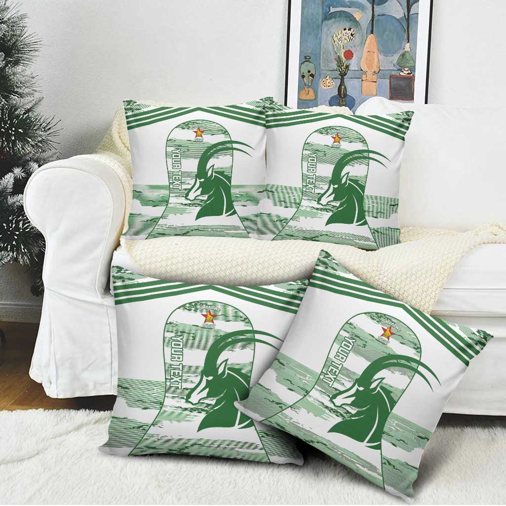 Zimbabwe Rugby Custom Pillow Cover Come On Sables White Version