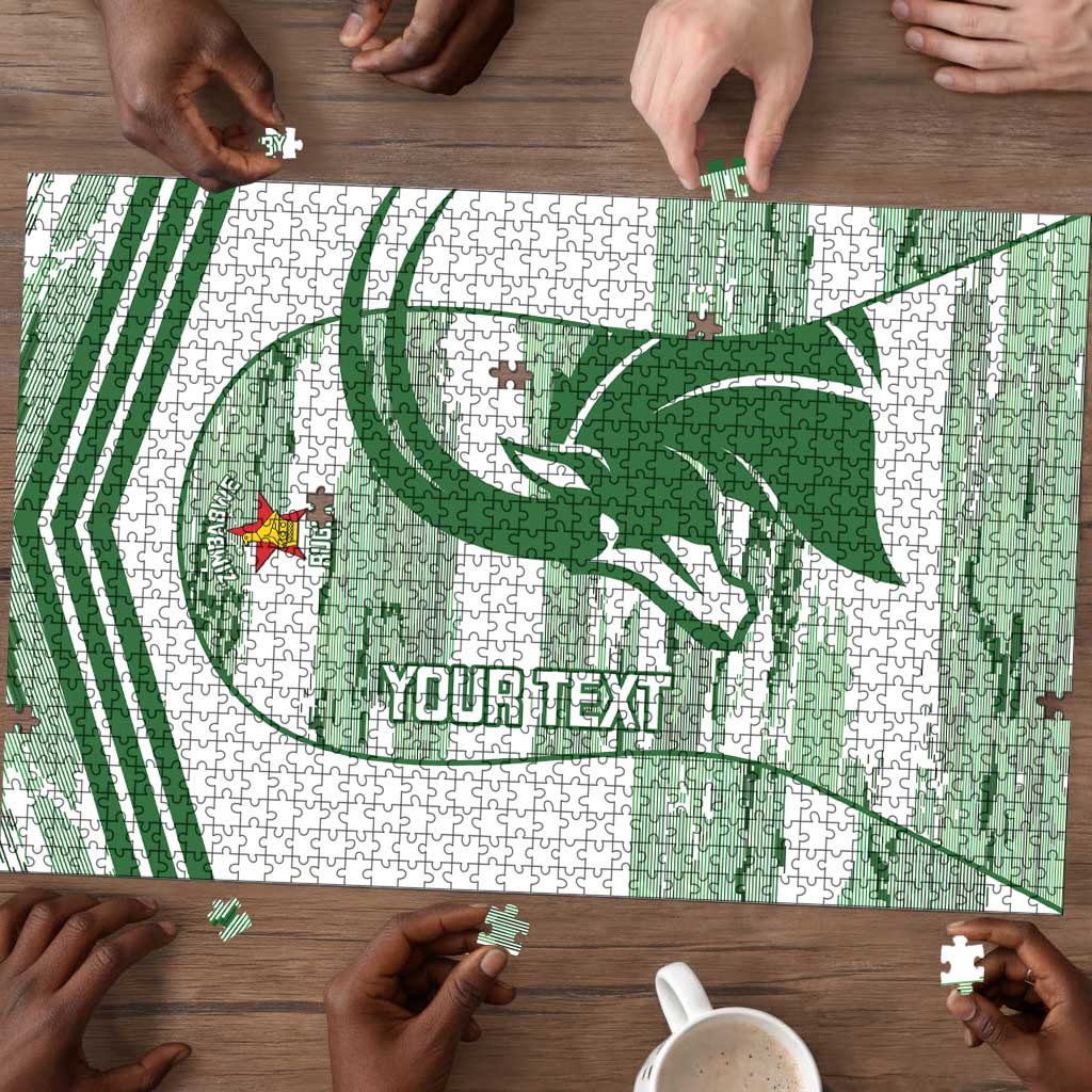 Zimbabwe Rugby Custom Puzzle Come On Sables White Version