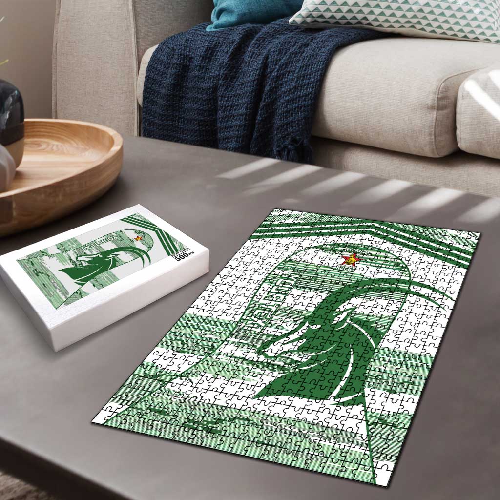 Zimbabwe Rugby Custom Puzzle Come On Sables White Version