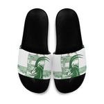 Zimbabwe Rugby Custom Slide Sandals Come On Sables White Version