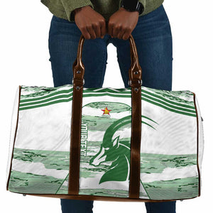 Zimbabwe Rugby Custom Travel Bag Come On Sables White Version