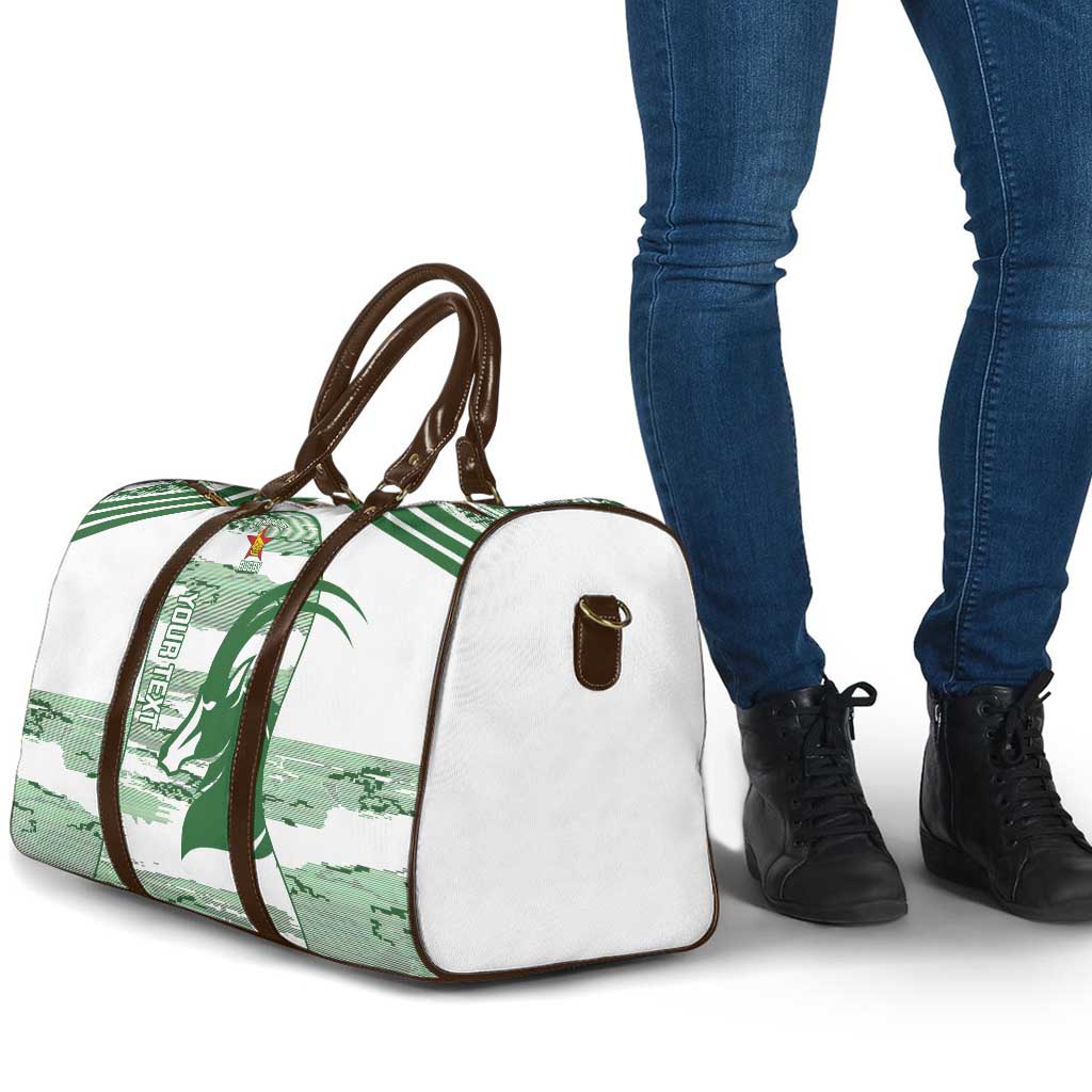 Zimbabwe Rugby Custom Travel Bag Come On Sables White Version