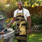 Zimbabwe Rugby Custom Apron Come On Sables Gold Black Version