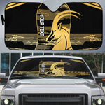 Zimbabwe Rugby Custom Auto Sun Shade Come On Sables Gold Black Version