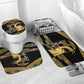 Zimbabwe Rugby Custom Bathroom Set Come On Sables Gold Black Version