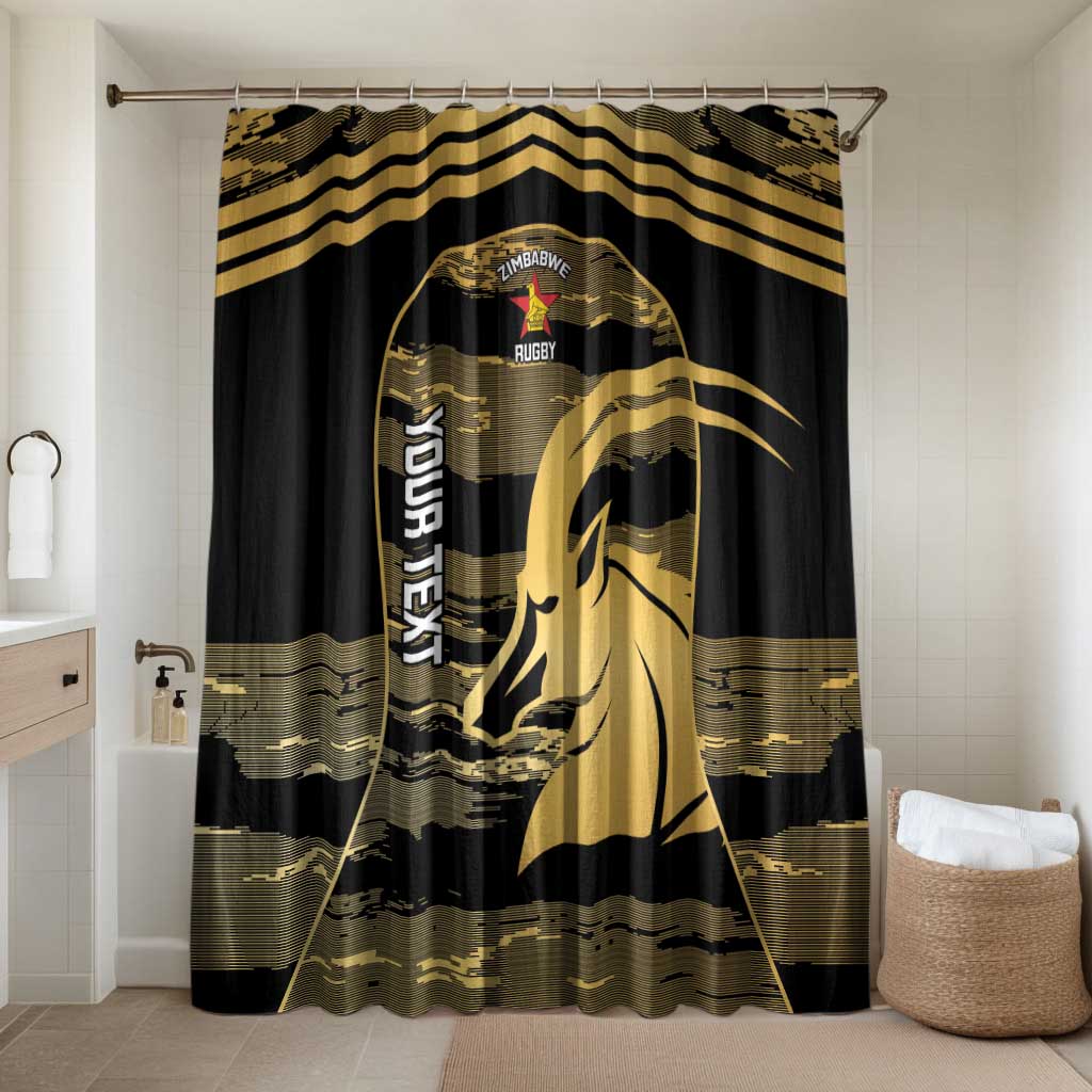 Zimbabwe Rugby Custom Bathroom Set Come On Sables Gold Black Version