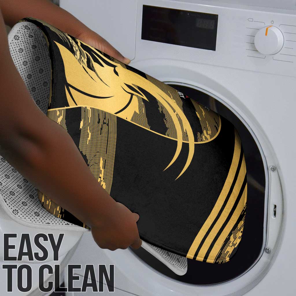 Zimbabwe Rugby Custom Bathroom Set Come On Sables Gold Black Version