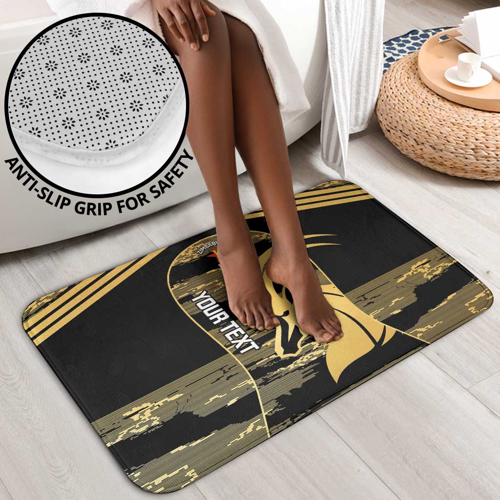 Zimbabwe Rugby Custom Bathroom Set Come On Sables Gold Black Version
