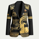 Zimbabwe Rugby Custom Blazer Come On Sables Gold Black Version