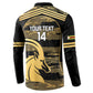 Zimbabwe Rugby Custom Button Sweatshirt Come On Sables Gold Black Version