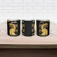 Zimbabwe Rugby Custom Ceramic Mug Come On Sables Gold Black Version
