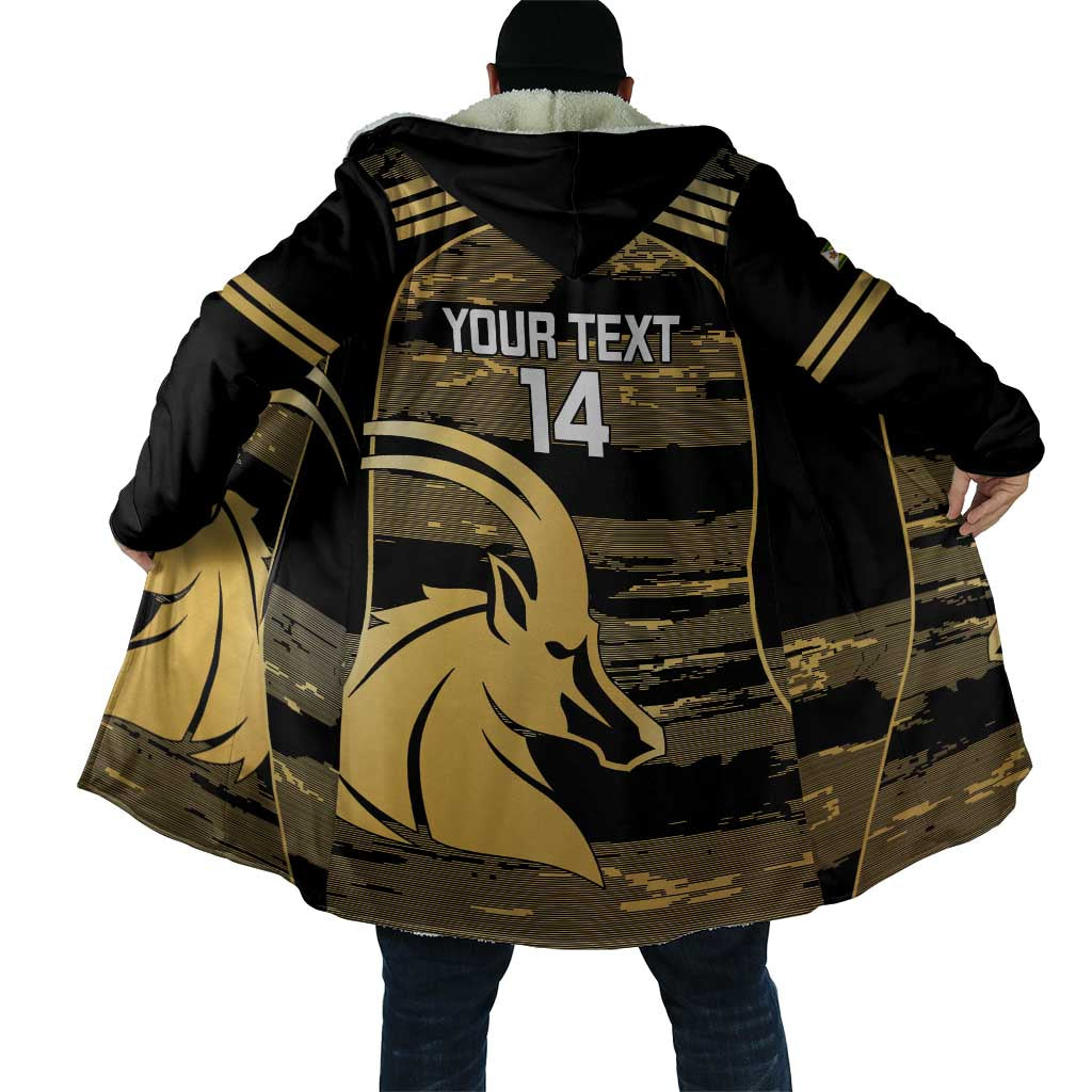 Zimbabwe Rugby Custom Cloak Come On Sables Gold Black Version