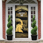 Zimbabwe Rugby Custom Door Cover Come On Sables Gold Black Version