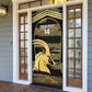 Zimbabwe Rugby Custom Door Cover Come On Sables Gold Black Version