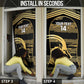 Zimbabwe Rugby Custom Door Cover Come On Sables Gold Black Version