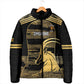 Zimbabwe Rugby Custom Padded Jacket Come On Sables Gold Black Version