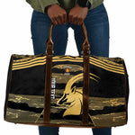 Zimbabwe Rugby Custom Travel Bag Come On Sables Gold Black Version