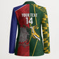 South Africa and Italy Rugby Custom Blazer Springboks Gli Azzurri Together