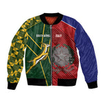 South Africa and Italy Rugby Custom Bomber Jacket Springboks Gli Azzurri Together