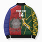 South Africa and Italy Rugby Custom Bomber Puffer Jacket Springboks Gli Azzurri Together