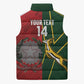 South Africa and Italy Rugby Custom Sleeveless Puffer Jacket Springboks Gli Azzurri Together