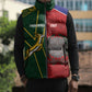 South Africa and Italy Rugby Custom Sleeveless Puffer Jacket Springboks Gli Azzurri Together