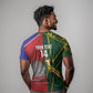 South Africa and Italy Rugby Custom T shirt Springboks Gli Azzurri Together